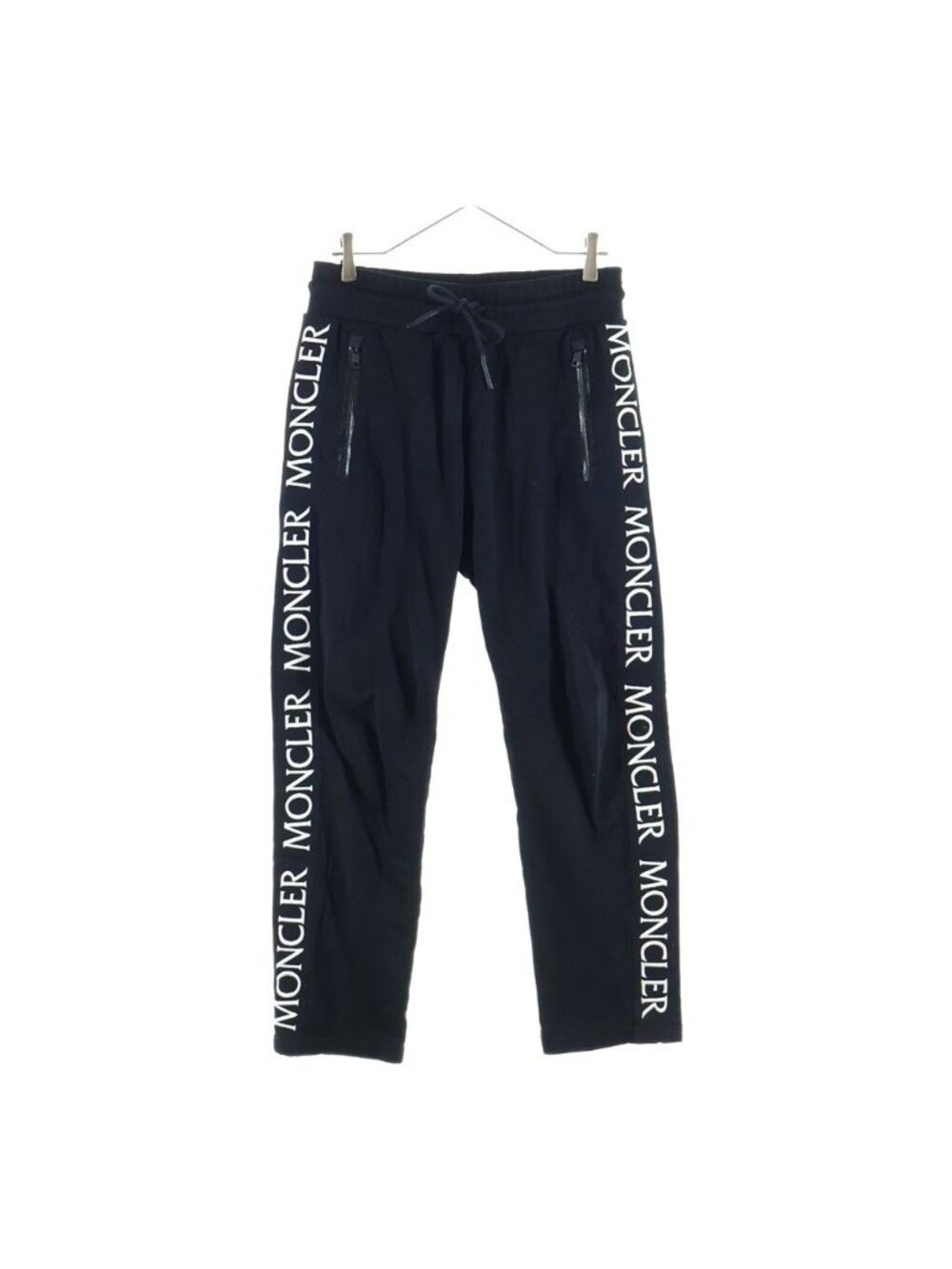 Moncler Pantalone Side Logo Embroidery Sweatpants Black Pants